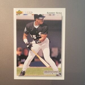 Sammy Sosa Chicago White Sox Upper Deck 1991 Baseball Card 438 Memorabilia Item
